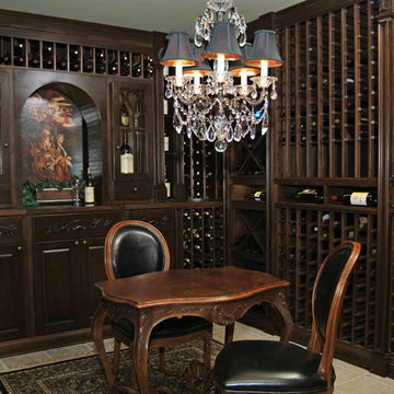 The Wine Tasting Table in This Wine Storage WA Space