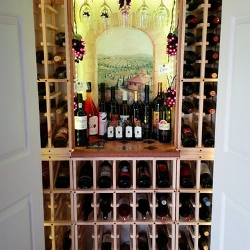 Top & Bottom Display Row Pantry Wine Cellar - Vintner Series