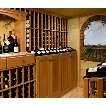Traditional Estate Custom Built Wine Cellar