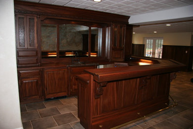 Example of a classic wine cellar design in Philadelphia