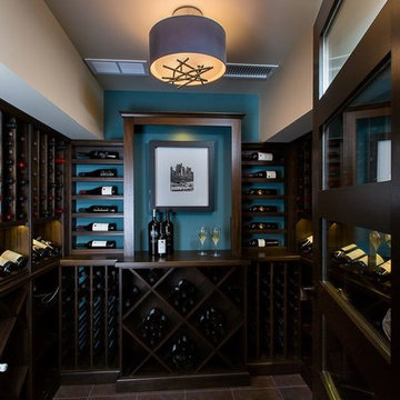 Transitional Design Wine Room