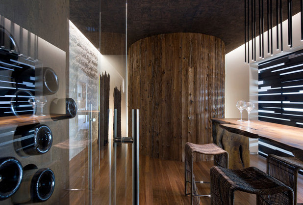 Contemporary Wine Cellar by Assemblage Studio