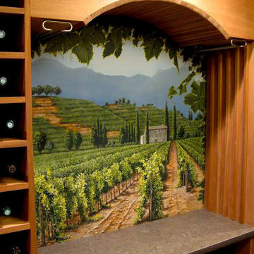 Tuscan Wine Cellar Mural CT - Marc Potocsky MJP Studios CT/NY