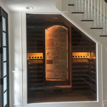 Under staircase wine closet