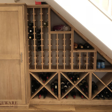Under stairs wine racking