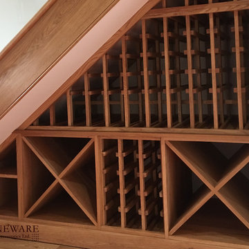 Under stairs wine racking