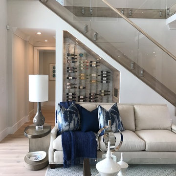 Under the Stairs Glass Wine Cellar