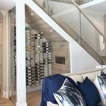 Under the Stairs Glass Wine Cellar