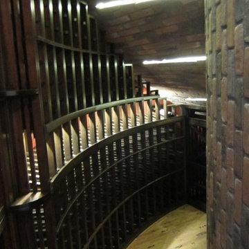 Under the Stairs Wine Cellar Cooling Project for a Home in Dallas