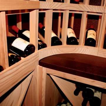 Unfinished Redwood Custom Wine Racking - As Durable as it is Beautiful