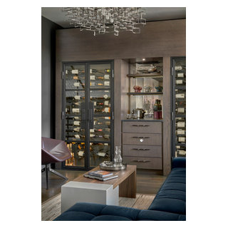 Urban Penthouse - Wine Room - Contemporary - Wine Cellar - Chicago - by ...