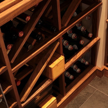Vancouver Custom Walnut Wood Wine Cellar