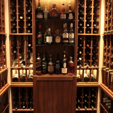 Vancouver Custom Walnut Wood Wine Cellar