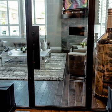 View from Inside the Dallas Contemporary Wine Cellar