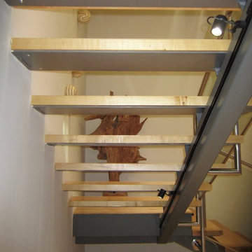 View from Under the Stairs Dallas Wine Cellar Cooling Installation