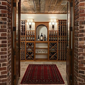 View of the Residential Wine Cellar from the Tasting Room