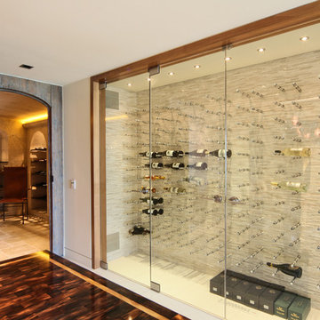 Vin de Garde Custom Modern Wine Cellar (Nek Rite Series, Glass)