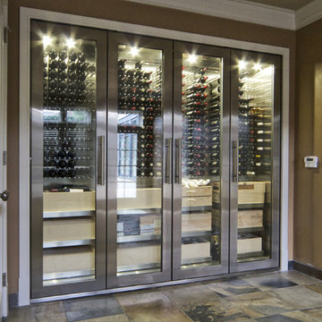 Vin de Garde Custom Stainless Steel Wine Cabinet