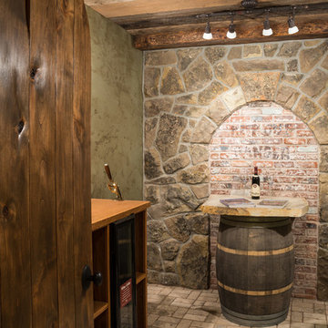 Water tower inspired home wine cellar 1