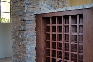 Inspiration for a craftsman wine cellar remodel in San Diego