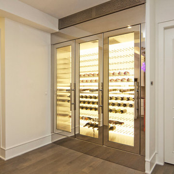 West 19th - Backlit LED Stainless Steel Custom Wine Fridge