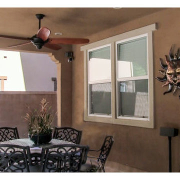 Windows on Exterior Wall of Wine Cellar Design Southern California