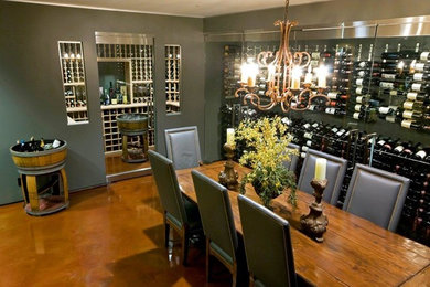 Inspiration for a contemporary wine cellar remodel in San Francisco