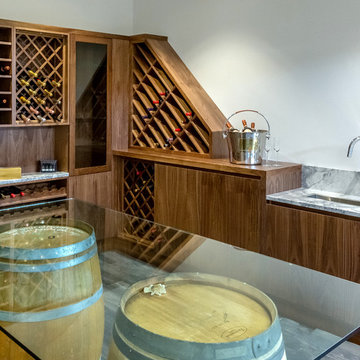 Wine Cellar -Beautiful Walnut Wine Cellar