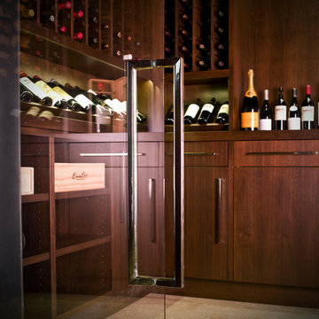 Wine Cellar Bronze Hardware Door