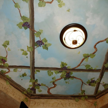 Wine Cellar Ceiling Mural