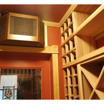 Wine Cellar Cooling Unit Above Entry