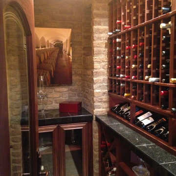 Wine Cellar - Designer Inspired and custom built by talented client.