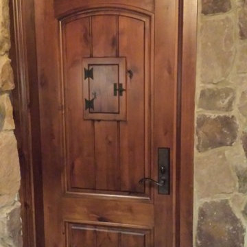 Wine Cellar Door Tuscan style with speakeasy door