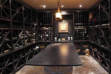 Inspiration for a timeless wine cellar remodel in Vancouver