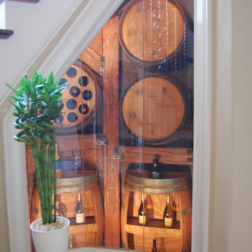 Wine Cellars & Wine Rooms featuring Faux Beams
