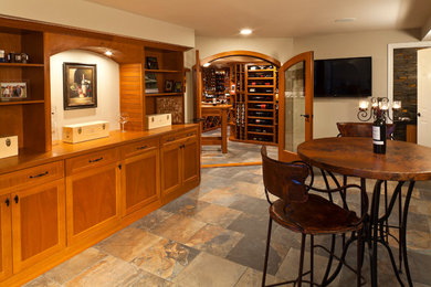 Inspiration for a contemporary wine cellar remodel in Baltimore