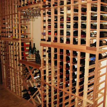 Wine Glass Rack with Individual Bottle Storage - Vintner Series