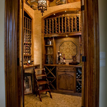 Wine Grotto Created From Unused Closet