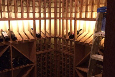 Wine cellar - contemporary wine cellar idea in San Francisco