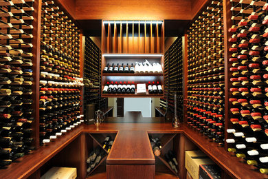 Inspiration for a contemporary wine cellar in Adelaide.