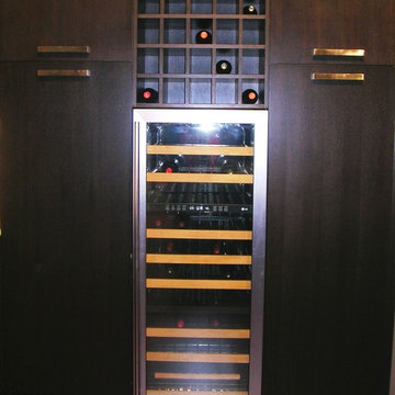 Wine storage system in a Buenos Aires apartment