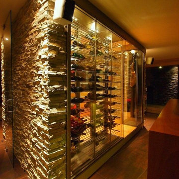 Wine wall - custom made wine cabinets - EuroCave