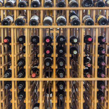 Wooden Commercial Wine Racks Installed in a Wine Store in Montana