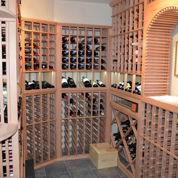 Wooden Custom Wine Cellar Racks Designed by California Experts