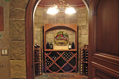 Elegant wine cellar photo in Detroit