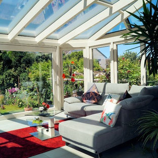 Moderner Wintergarten als Wohnzimmer