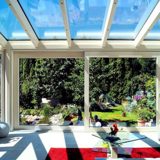 Moderner Wintergarten als Wohnzimmer