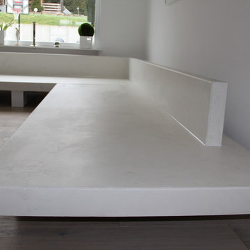 Beton Couch in weiss
