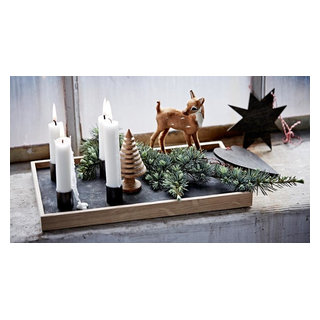 Das weihnachtlich dekorierte Holztablett CANDLE TRAY - Skandinavisch -  Wohnbereich - Sonstige - von HolzDesignPur | Houzz