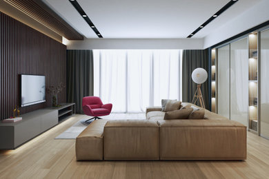 Inspiration for a contemporary living room in Frankfurt.